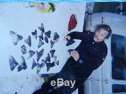 6 5/16 X 5 9/16 Flappa Megalodon Tooth Shark Authentic Found by Vito Bertucci