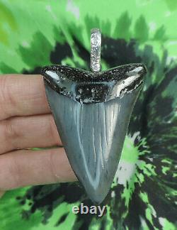 Great White Sharks Tooth Pendant NICE! / fossil sharks teeth/megalodon