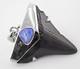 Meg Shark Tooth Pendant Megalodon Tooth With 925 Silver Cap & Australian Opal