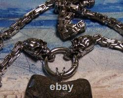 Megalodon Shark Tooth 3 Real Shark Teeth Necklace Fossil Big Viking Gem