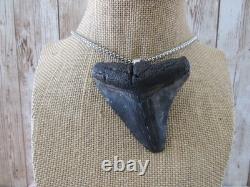 Megalodon Tooth Pendant Shark Tooth Necklace Fossilized Bone Jewelry N6388 Megalodon Tooth Pendant Shark Tooth Necklace Fossilized Bone Jewelry N6388