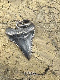 Sterling silver megalodon tooth
