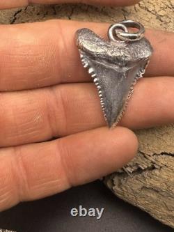 Sterling silver megalodon tooth